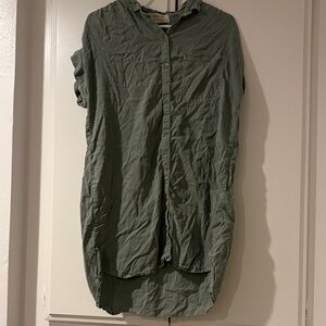 Cloth & Stone Sage Button-Up Blouse